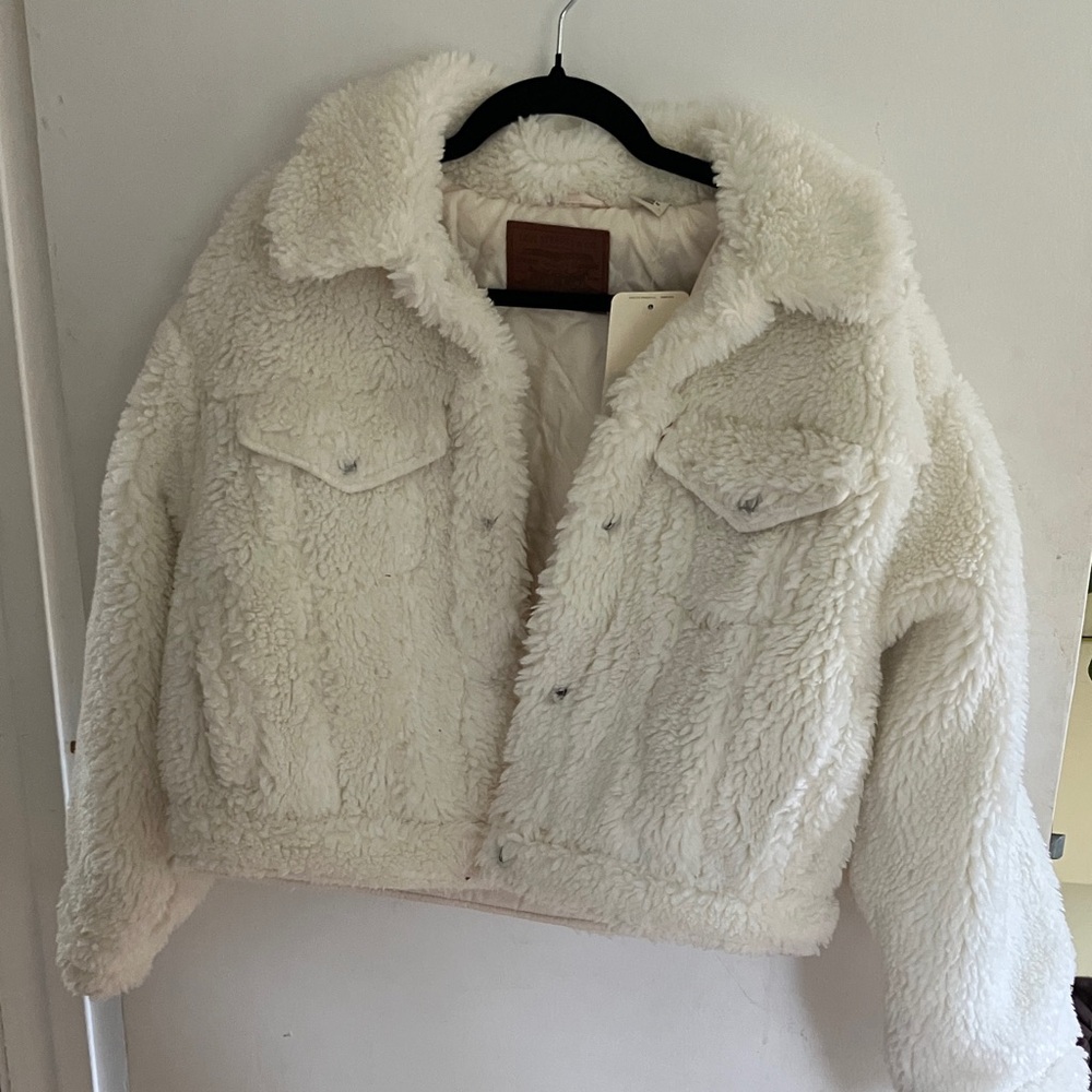 Levi's Cream Teddy Jacket